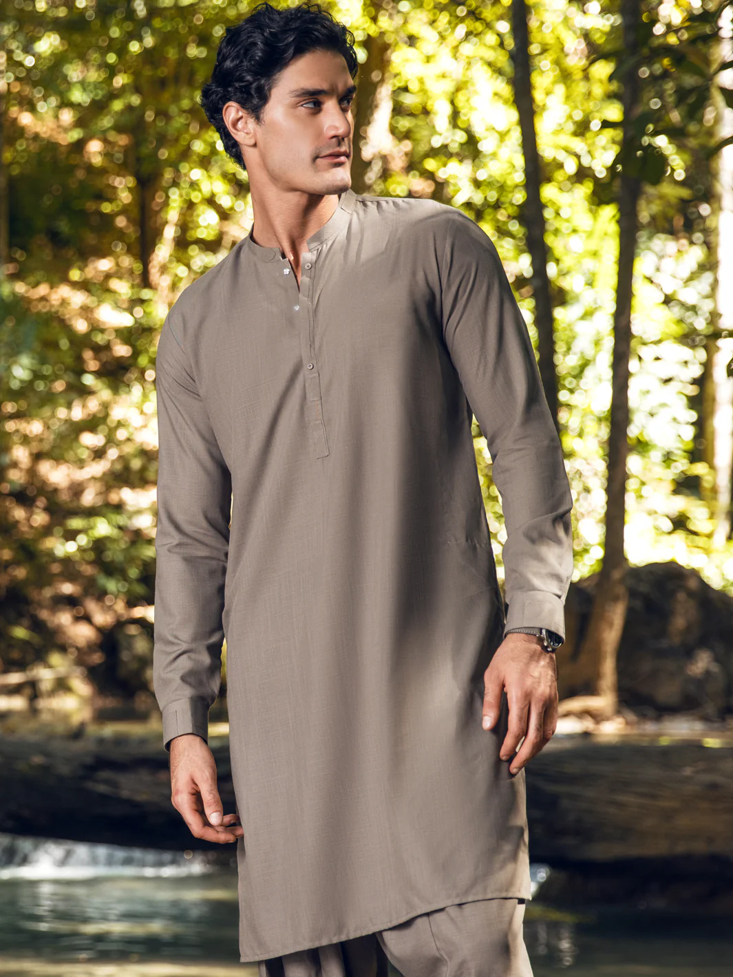 GREEN VISCOSE KAMEEZ SHALWAR | AL-KS-US-2895/AM-6131G - Image 3