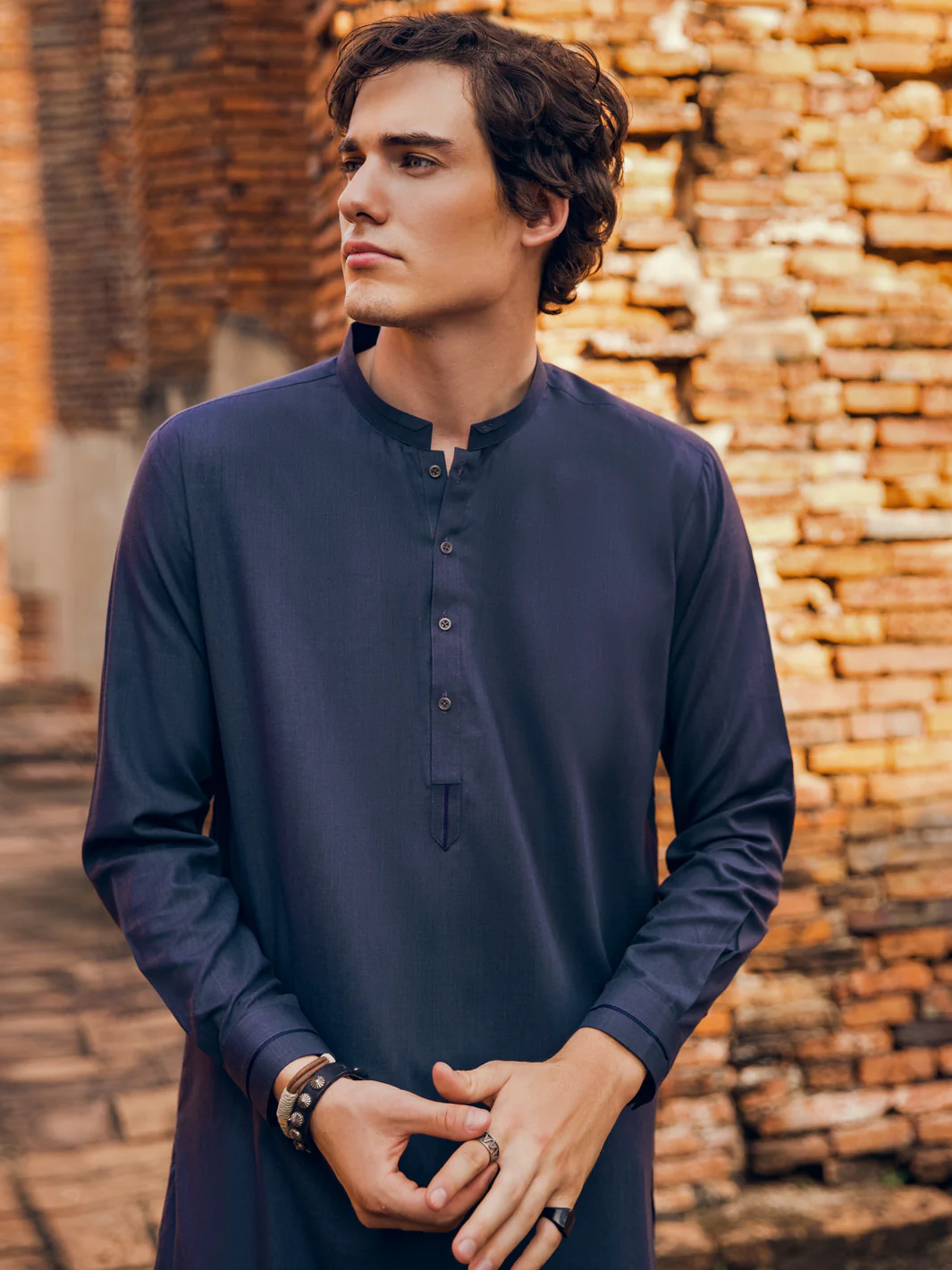 DARK GRAY VISCOSE KAMEEZ SHALWAR | AL-KS-US-2910/AM-8431C - Image 4