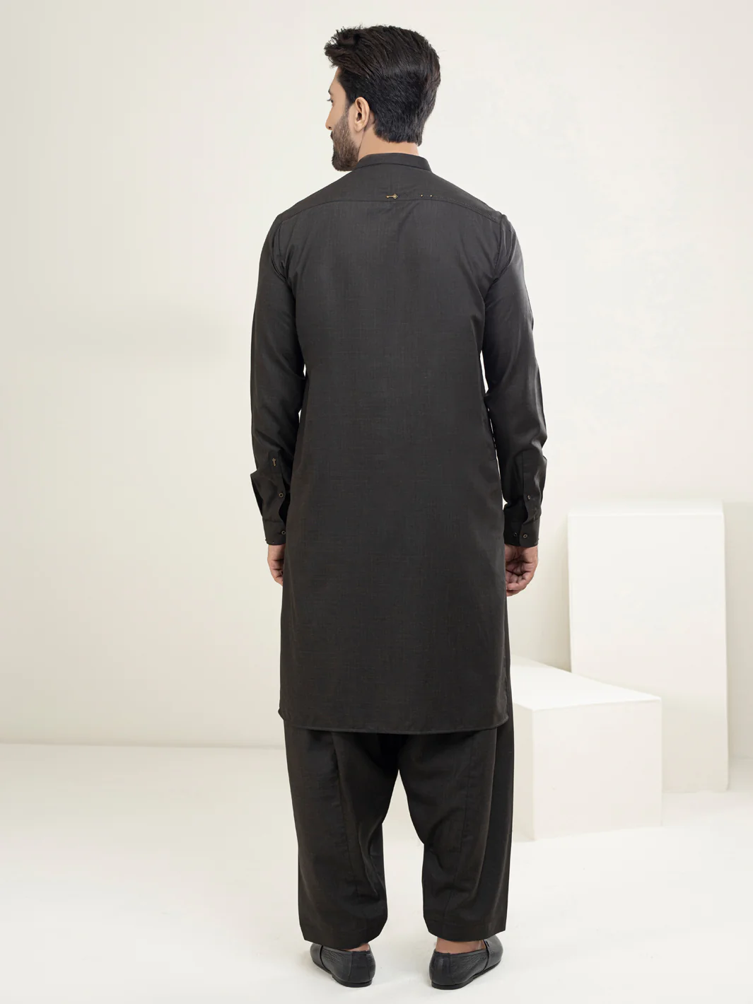 DARK BROWN KAMEEZ SHALWAR | AL-KS-US-2948/AM-6056B - Image 2