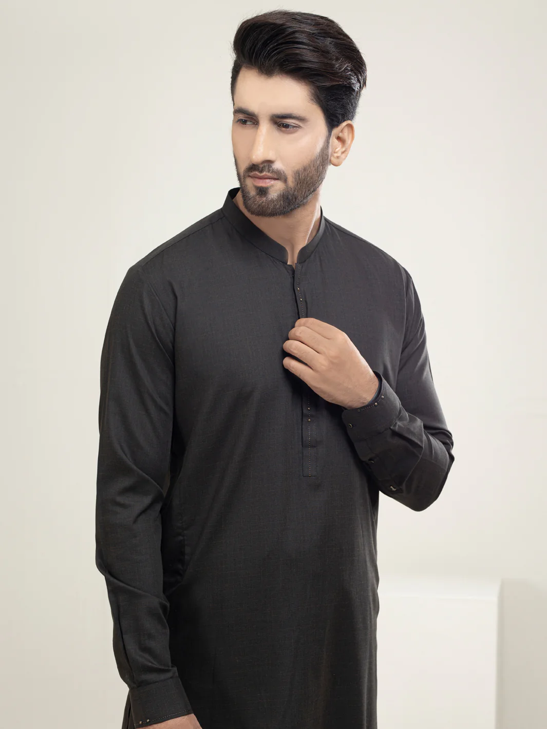 DARK BROWN KAMEEZ SHALWAR | AL-KS-US-2948/AM-6056B - Image 3