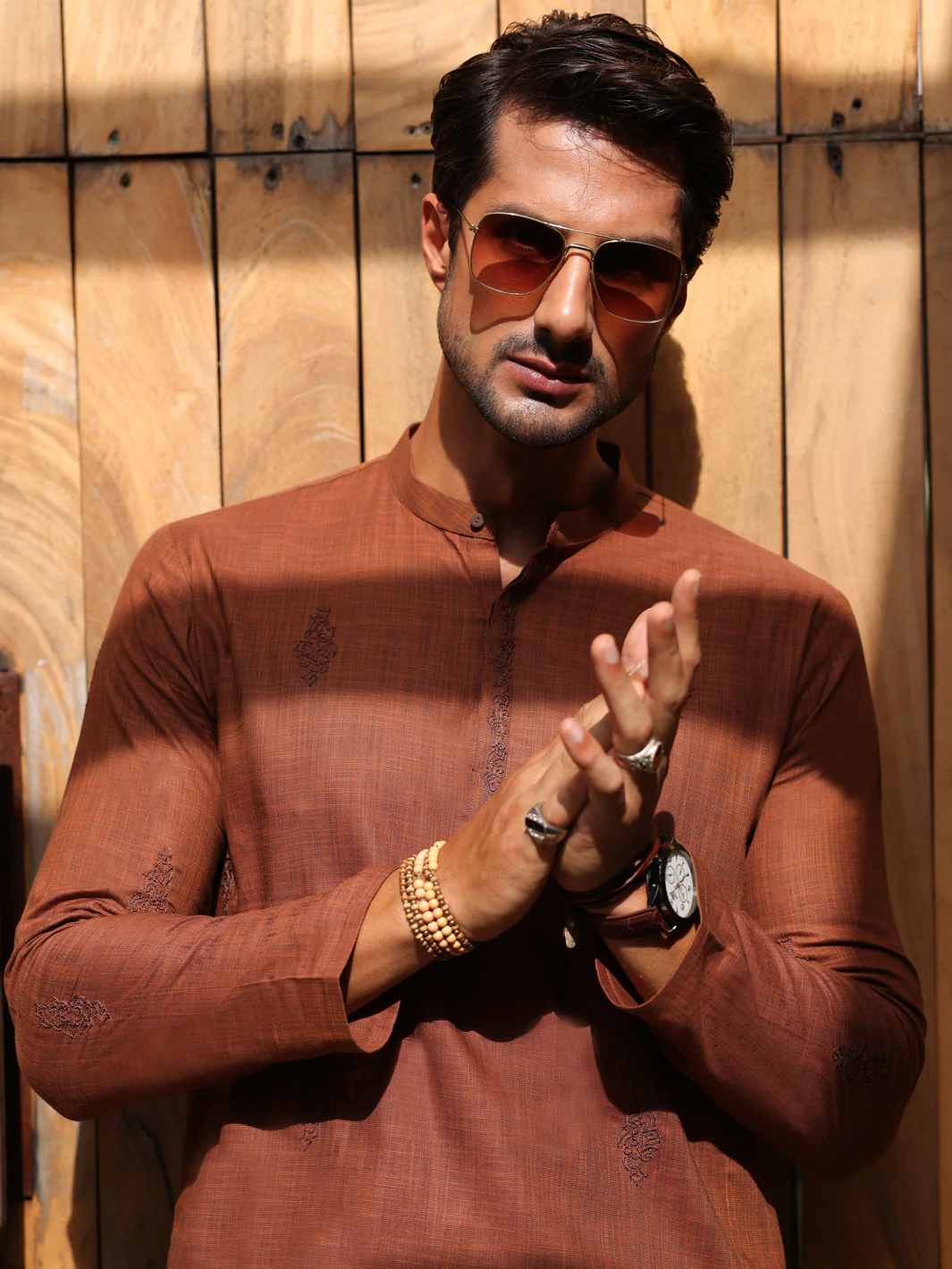 RUST COTTON KURTA TROUSERS | AL-KT-2931/AM-6053C - Image 2