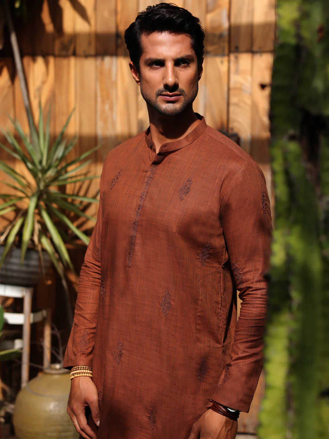 RUST COTTON KURTA TROUSERS | AL-KT-2931/AM-6053C - Image 3
