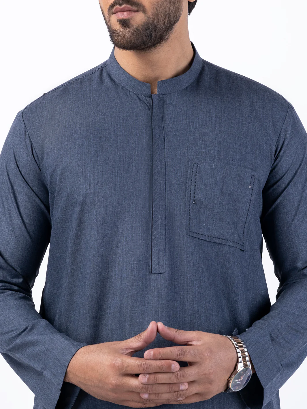 GREY BLENDED KURTA TROUSERS | AL-KT-3066/AM-2146A - Image 2