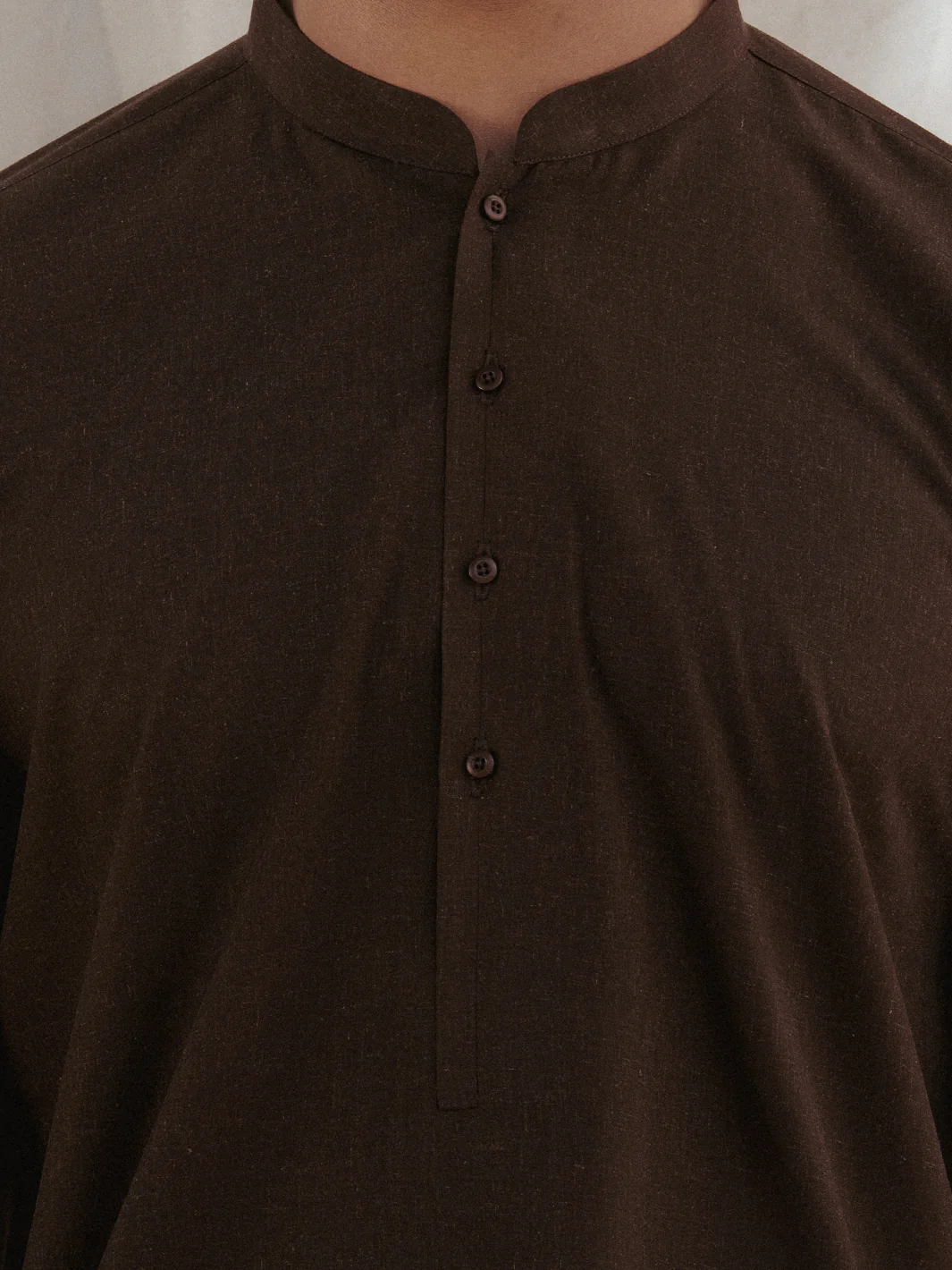 DARK BROWN BLENDED KURTA TROUSERS | AL-KT-3179/AM-6290B - Image 3