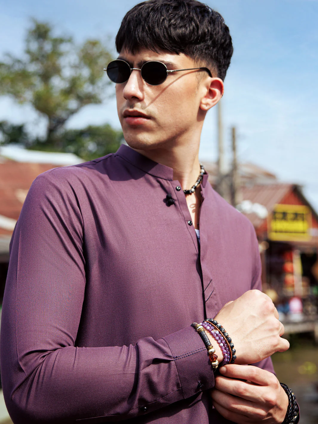 PURPLE KURTA TROUSERS | AL-KT-US-24-2972 - Image 2