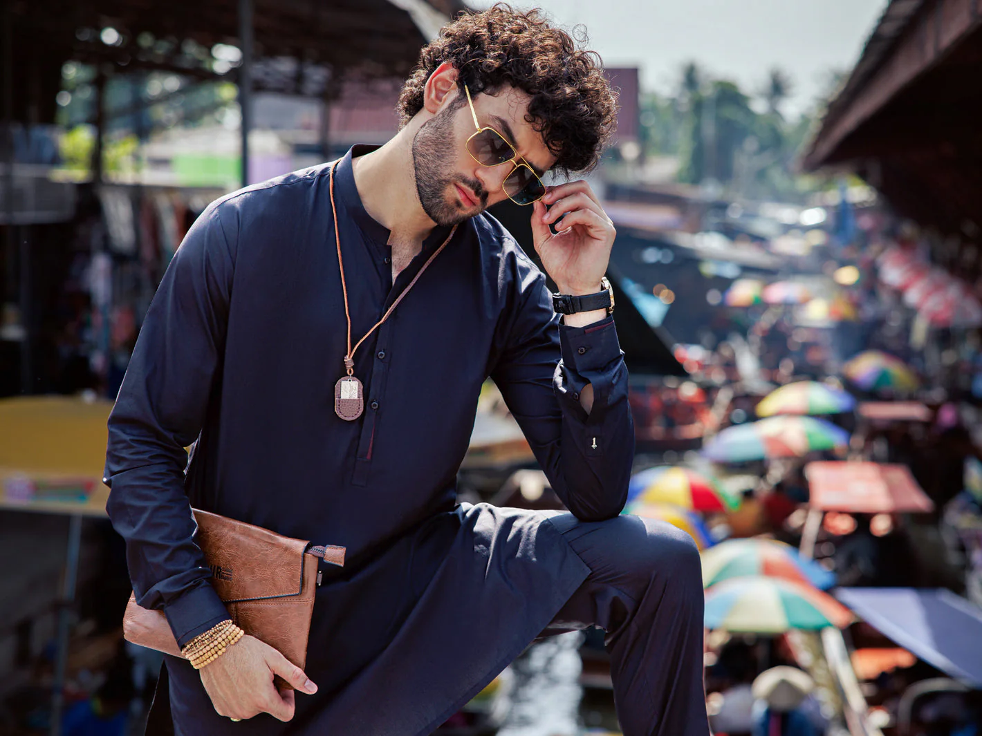BLACK KURTA TROUSERS | AL-KT-US-24-2982 - Image 3