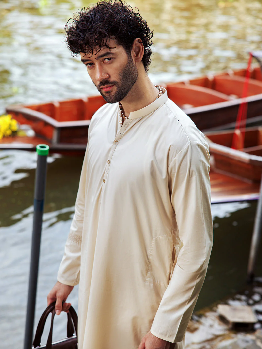 CREAM KURTA TROUSERS | AL-KT-US-24-2989 - Image 2