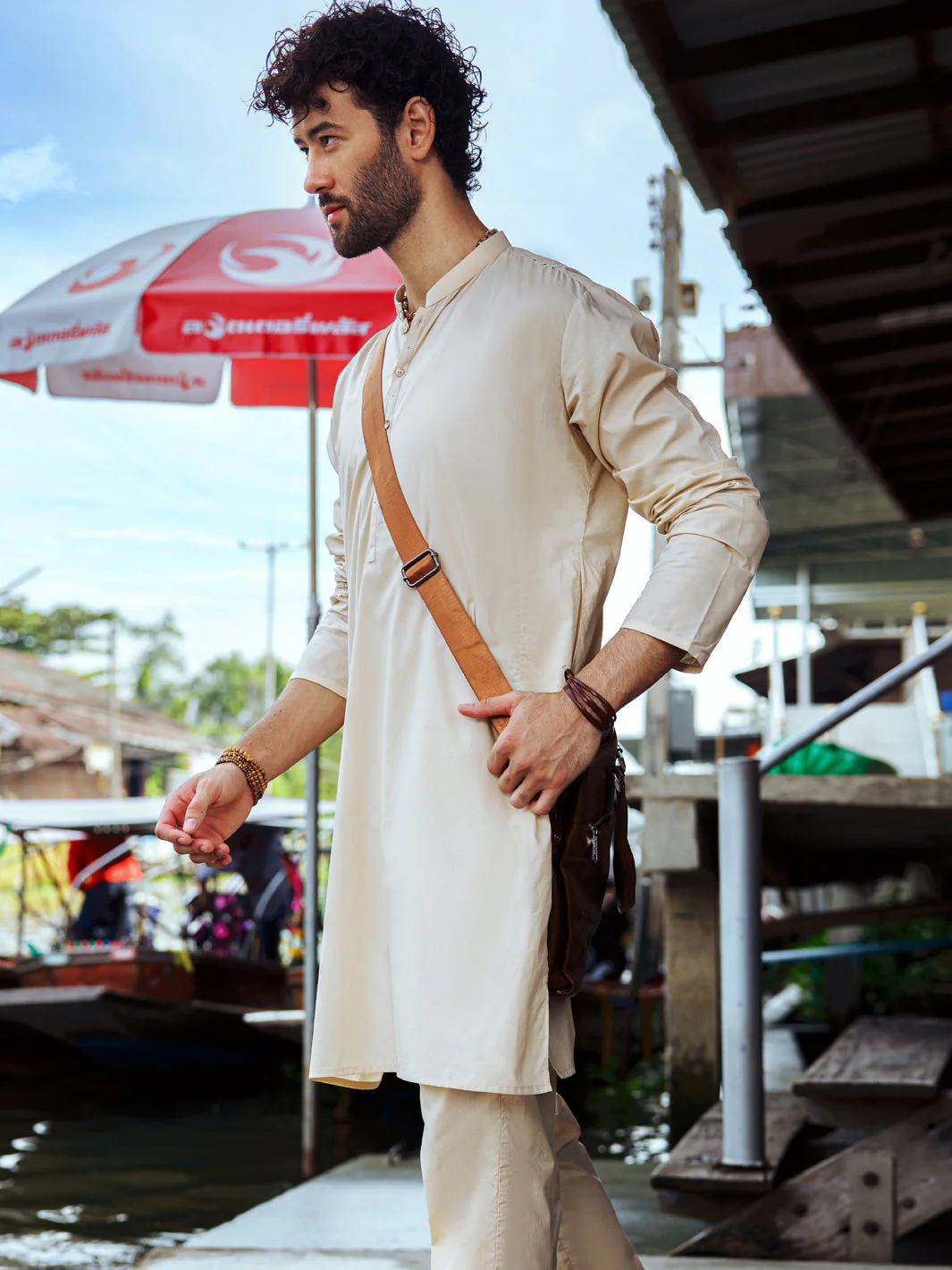 CREAM KURTA TROUSERS | AL-KT-US-24-2989 - Image 4