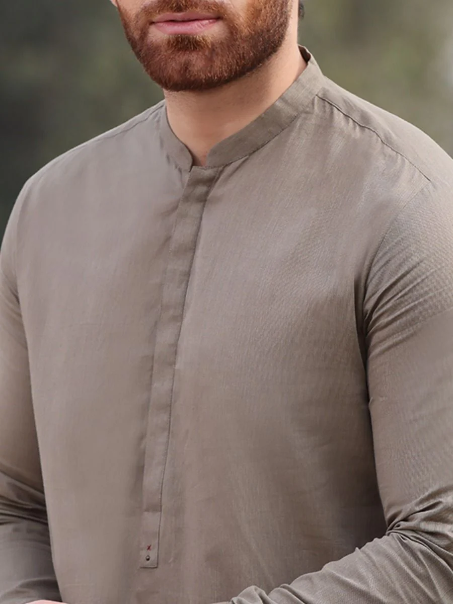 GREEN COTTON KURTA TROUSERS | AL-KT-US-2555 V-1 2021 - Image 3