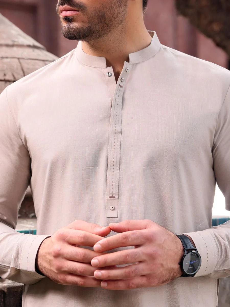 GREY COTTON KURTA TROUSERS | AL-KT-US-2556 V-2 2021 - Image 3