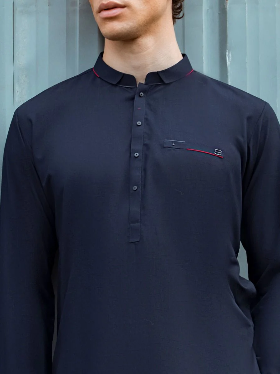BLUE KURTA TROUSERS | AL-KT-US-2681/AM-993D - Image 3