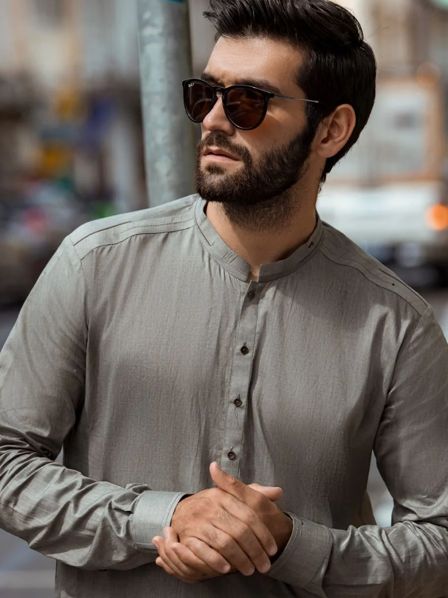 GREY KURTA TROUSERS | AL-KT-US-2696/AM-905B - Image 2