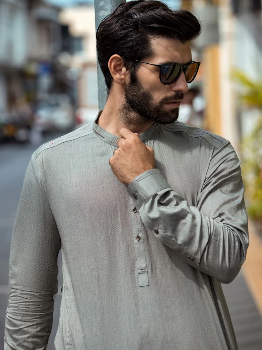 GREY KURTA TROUSERS | AL-KT-US-2696/AM-905B - Image 4