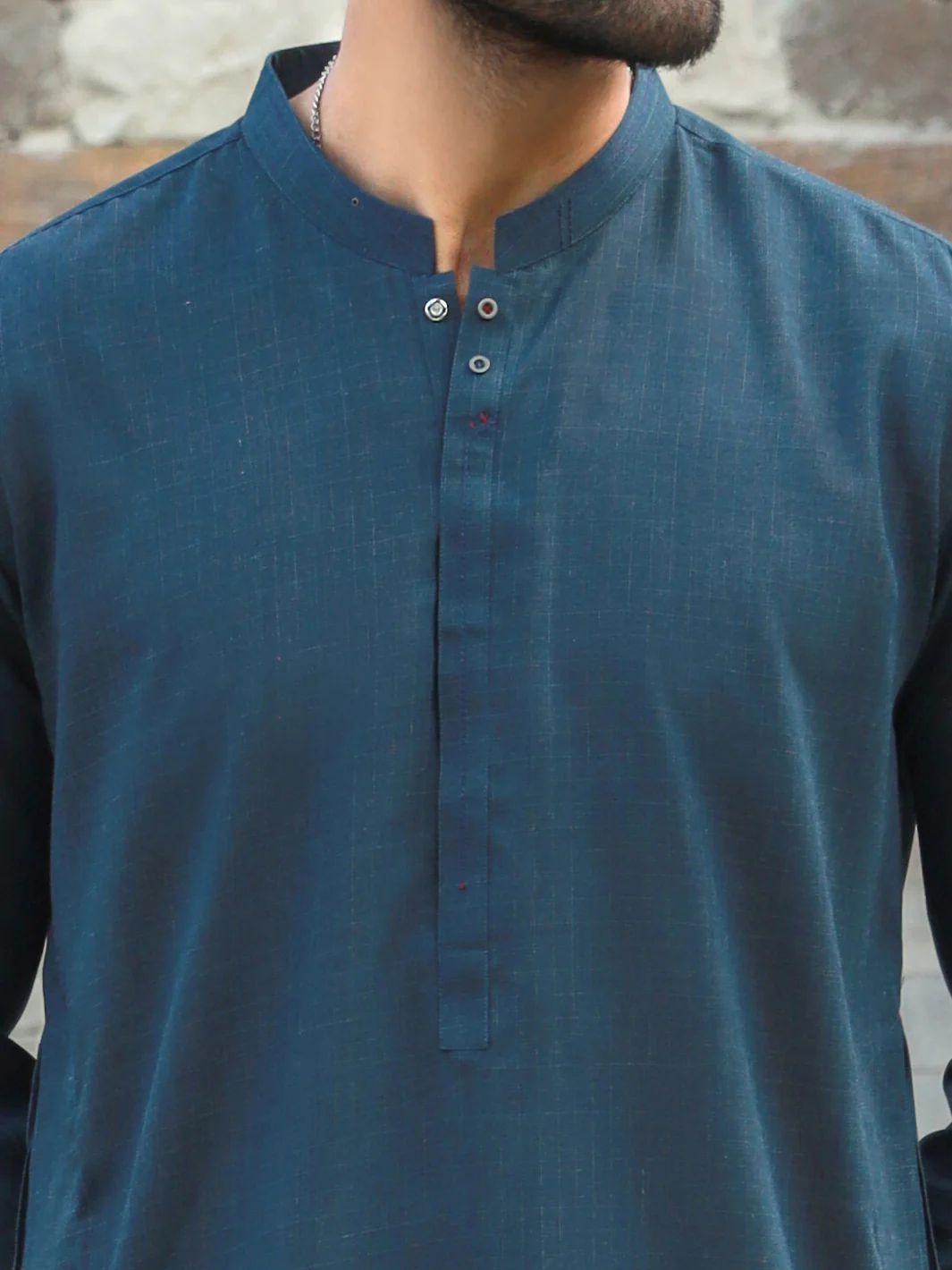 TEAL BLUE VISCOSE KURTA TROUSERS | AL-KT-US-2786/AM-5051C - Image 2