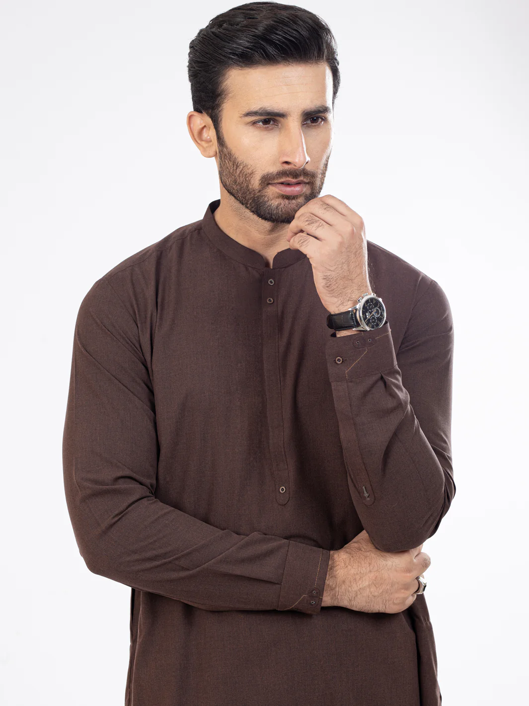 BROWN KURTA TROUSERS | AL-KT-US-2863/AM-5086A - Image 2