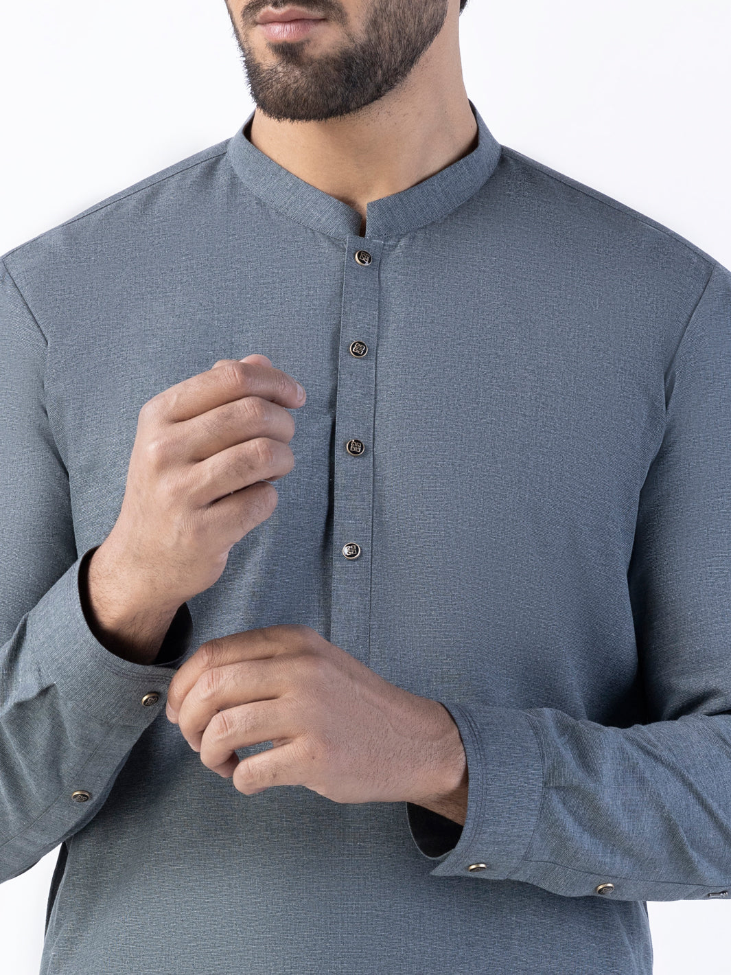 GREY BLENDED KURTA TROUSERS | AL-KT-US-3024C/AM-6169C - Image 2