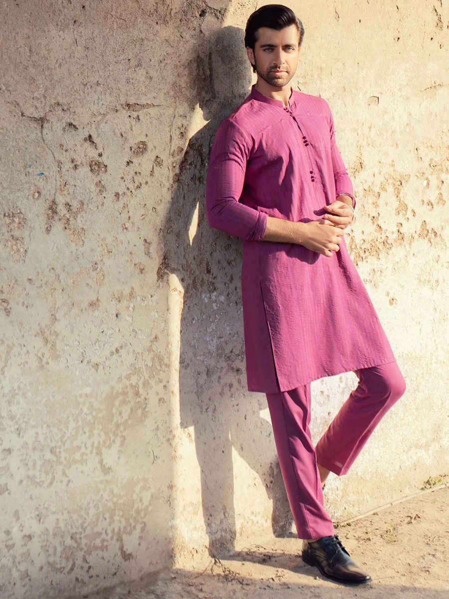 PURPLE PUR KURTA TROUSERS | AL-KT-US-922 V-3 2021 - Image 3