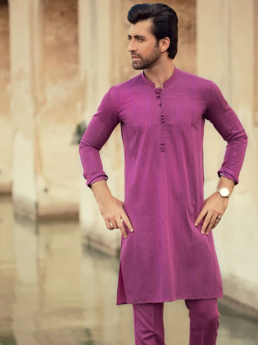 PURPLE PUR KURTA TROUSERS | AL-KT-US-922 V-3 2021 - Image 4