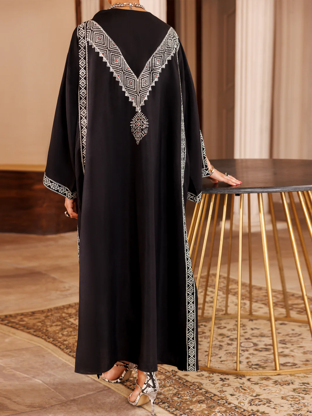 BLACK MAPLE SILK KURTI | AL-LK-1004/AM-2329A - Image 2