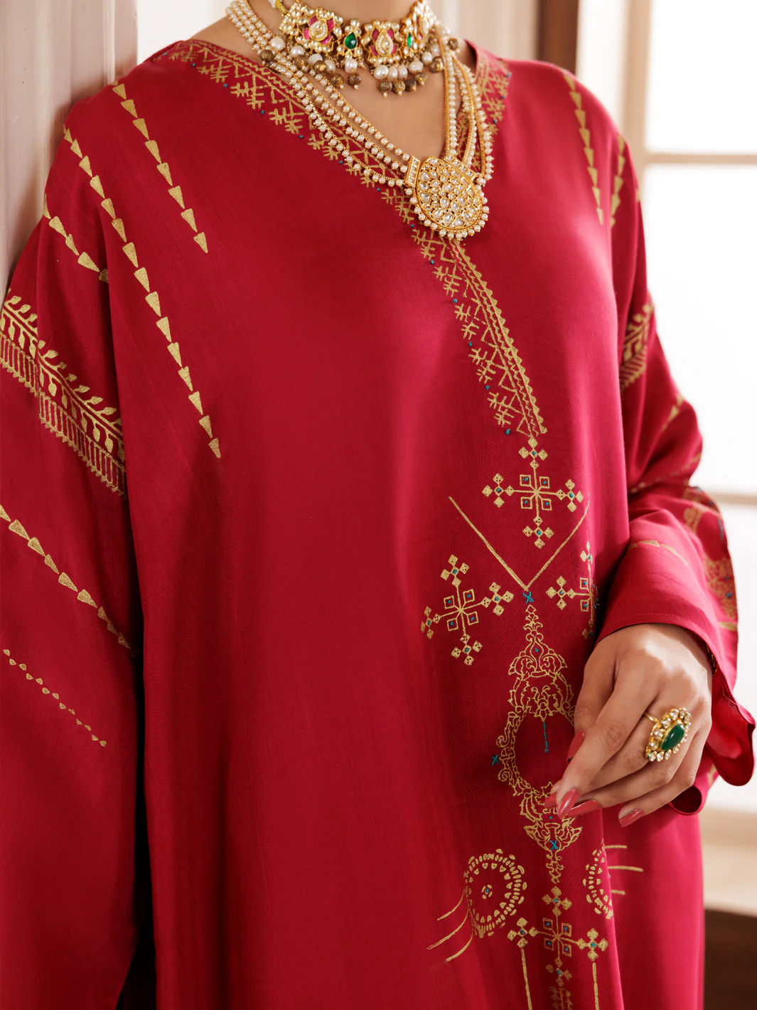 PINK MAPLE SILK KURTI | AL-LK-1006/FB-1006A - Image 3