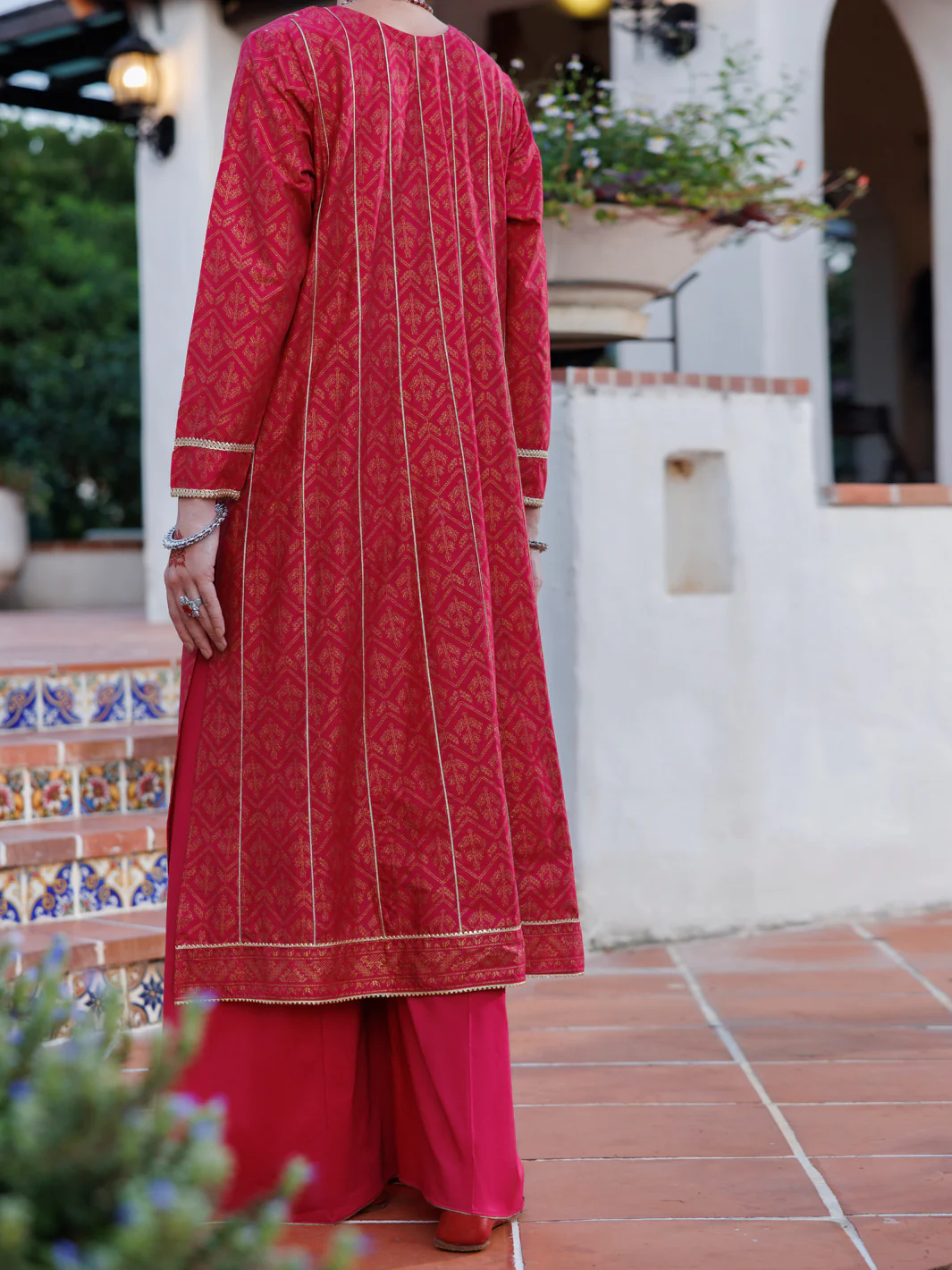 FUCHSIA LAWN KURTI | AL-LK-1029/FB-1029A - Image 2