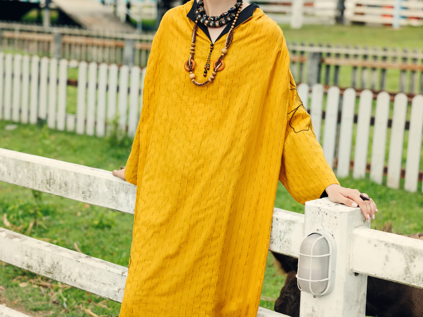 MUSTARD COTTON DOBBY KURTI | AL-LK-1044/FB-1044A - Image 5