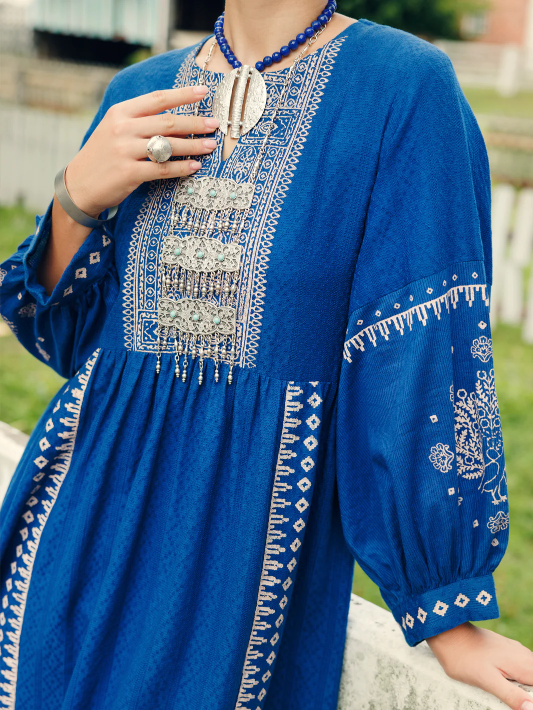 BLUE LINO KARA KURTI | AL-LK-1045/FB-1045A - Image 3