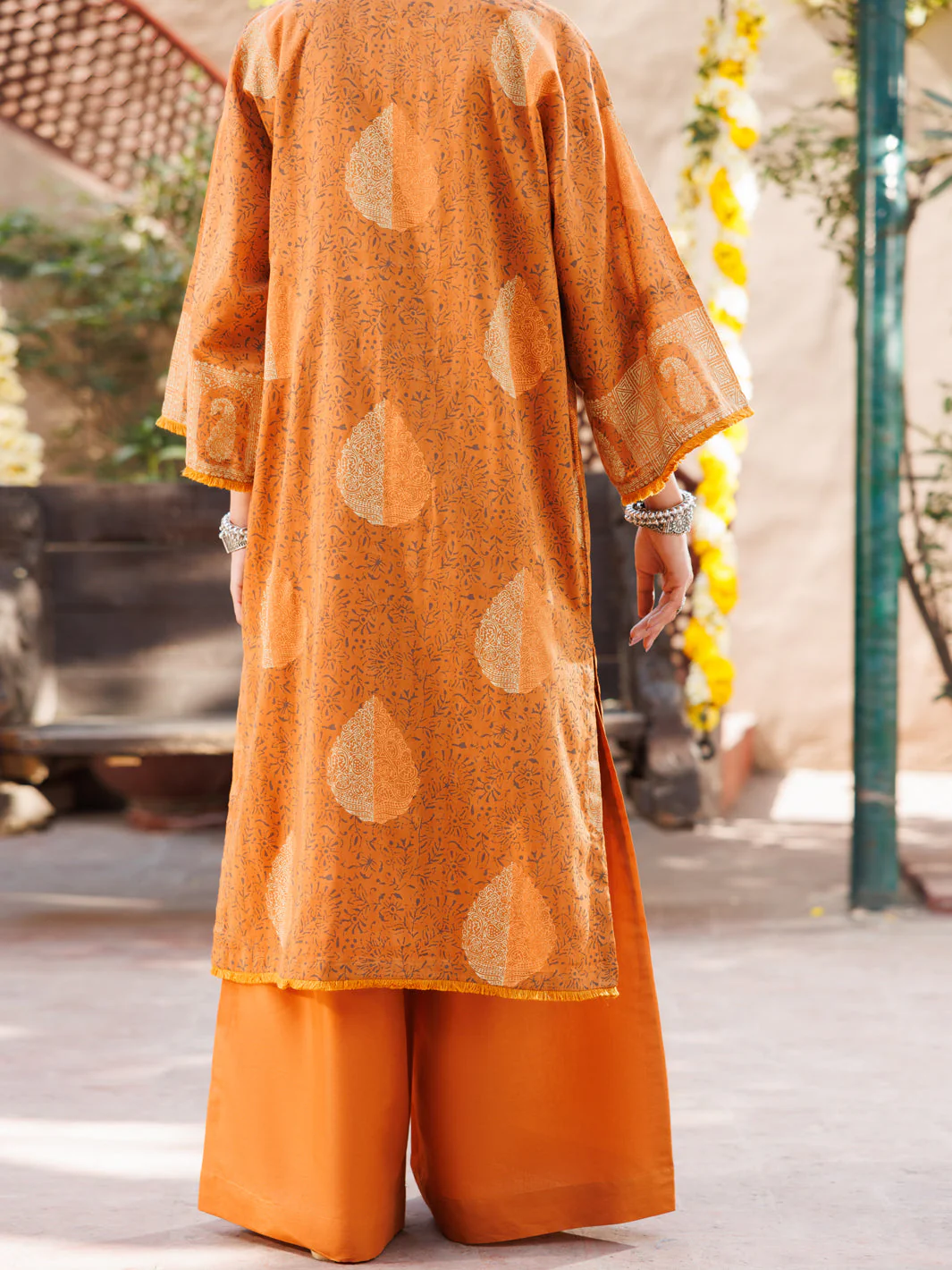 MUSTARD DOBBY KURTI | AL-LK-1058/FB-1058A - Image 2