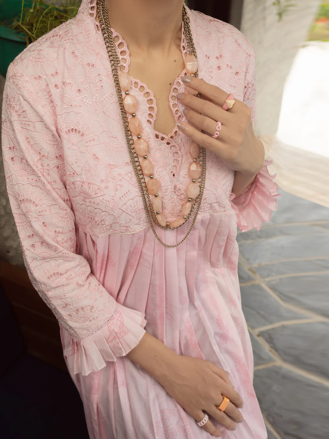 PINK LAWN KURTI | AL-LK-US-838/FB-838A - Image 3
