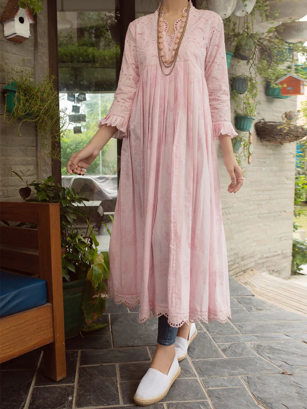 PINK LAWN KURTI | AL-LK-US-838/FB-838A - Image 6
