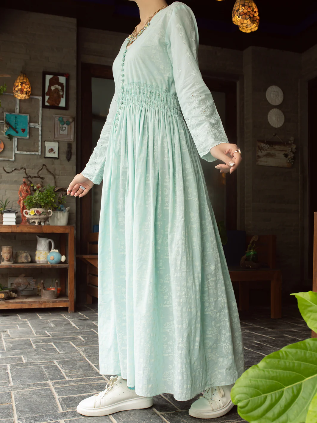 ICE BLUE LAWN KURTI | AL-LK-US-840/FB-840A - Image 5