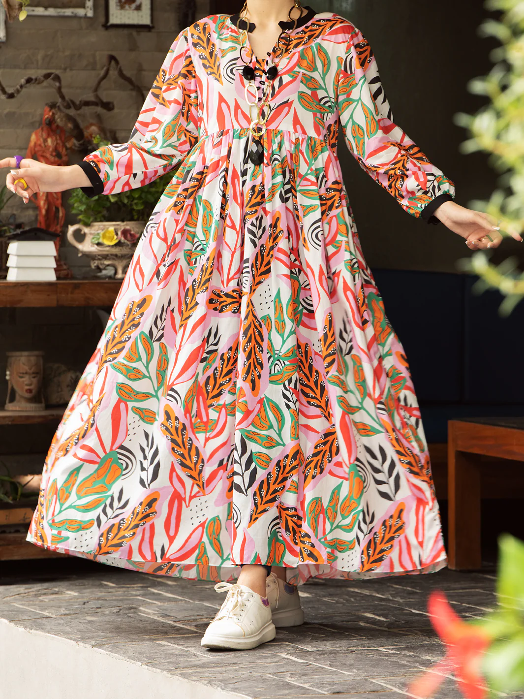 MULTICOLOR CAMBRIC KURTI | AL-LK-US-842/FB-842A - Image 8