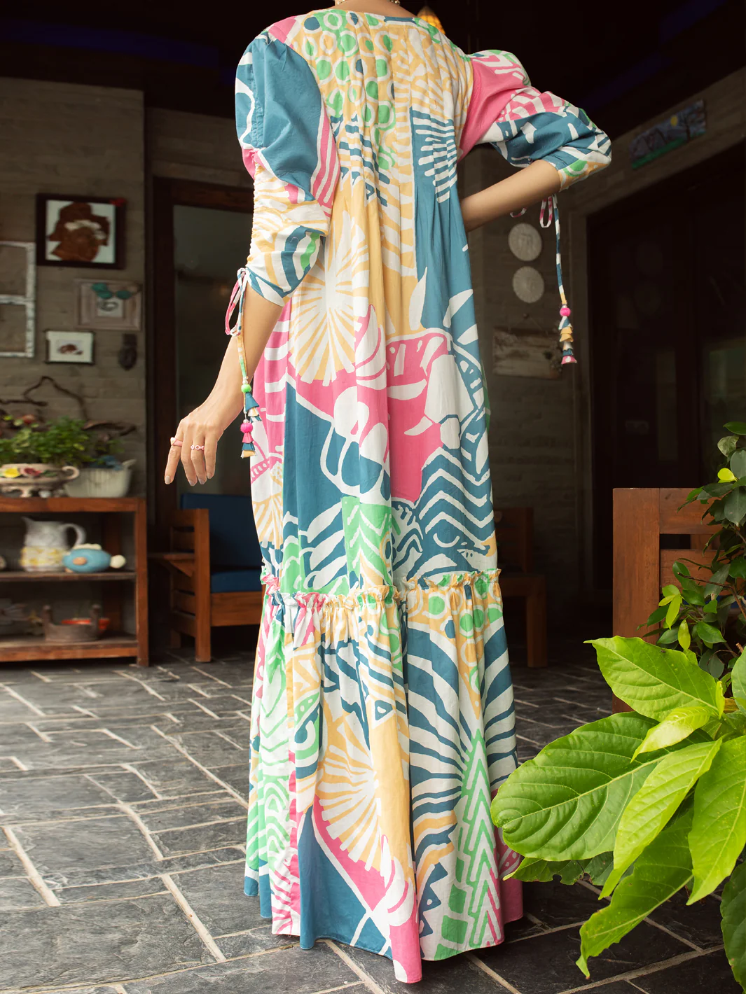 MULTICOLOR CAMBRIC KURTI | AL-LK-US-848/FB-848A - Image 2