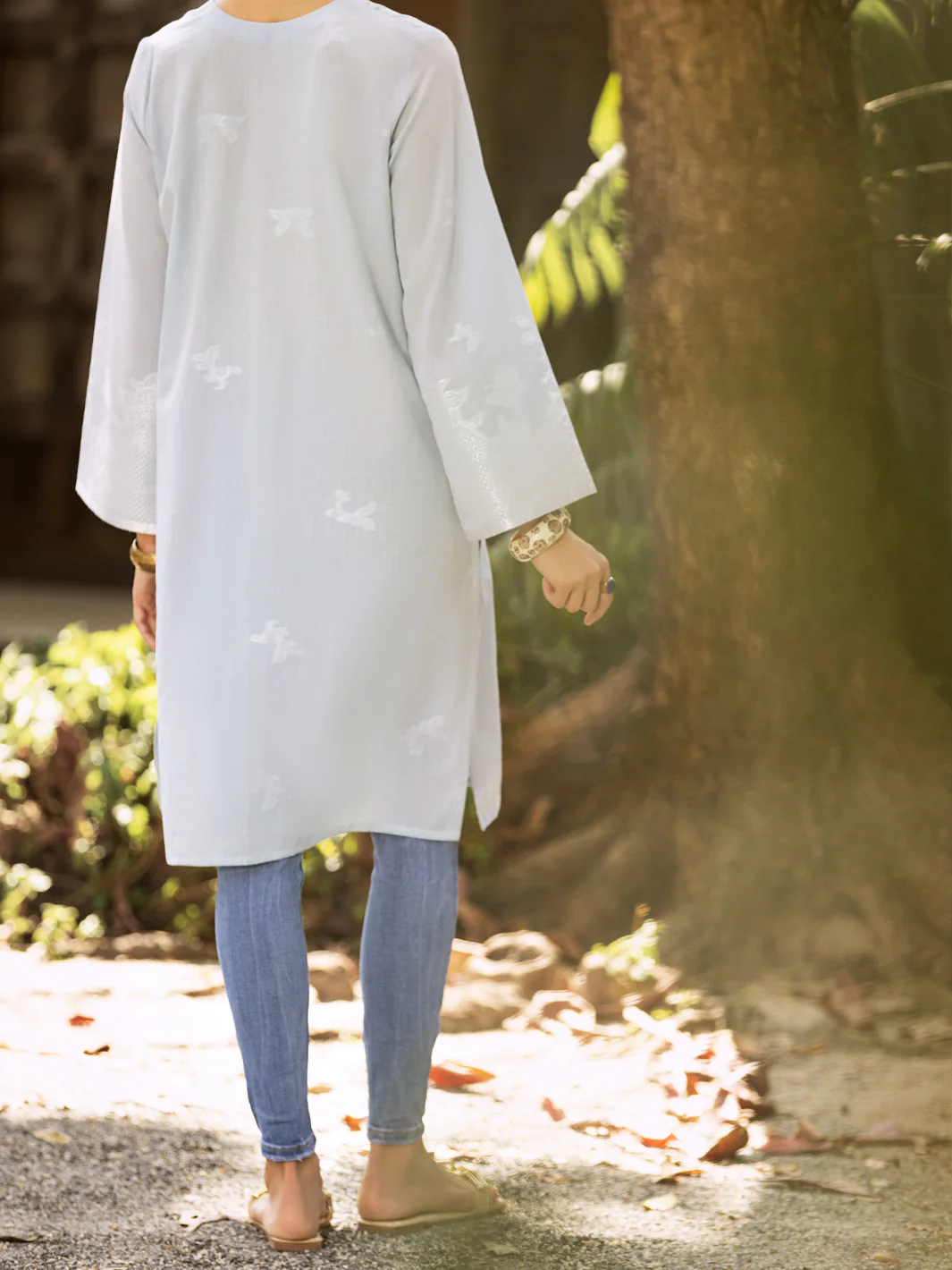 SKY BLUE LAWN KURTI | AL-LK-US-893/LK-456A - Image 2