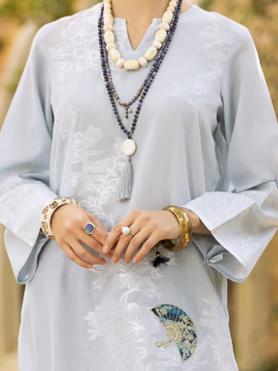 SKY BLUE LAWN KURTI | AL-LK-US-893/LK-456A - Image 3