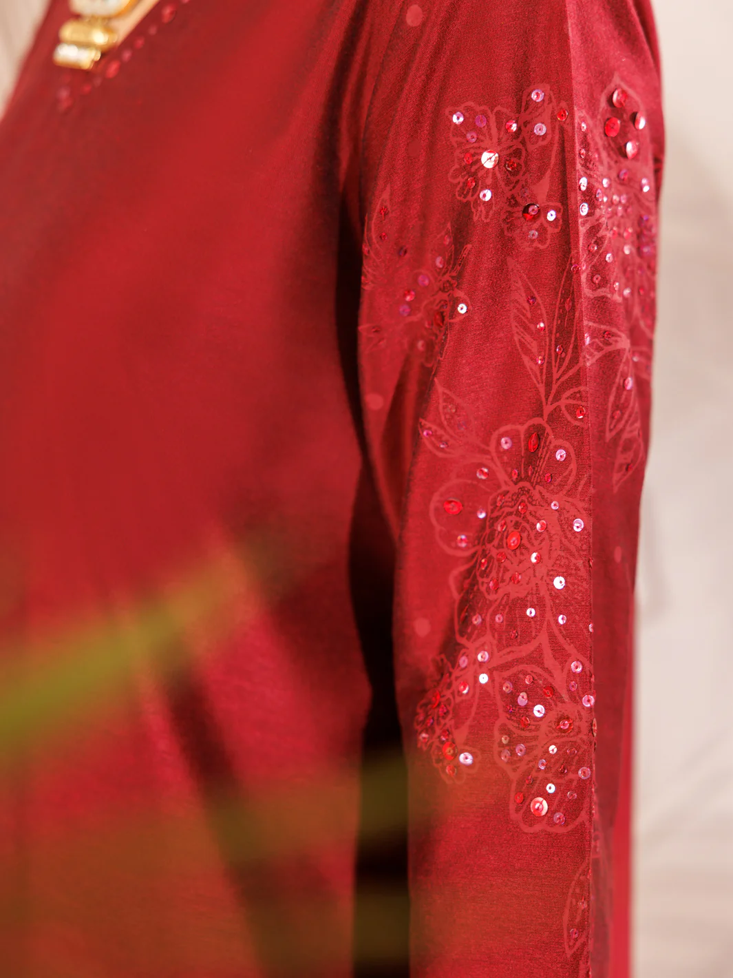 MAROON RAW SILK 2PC STITCHED | AL-LS-LKS-478/AM-2689A - Image 4