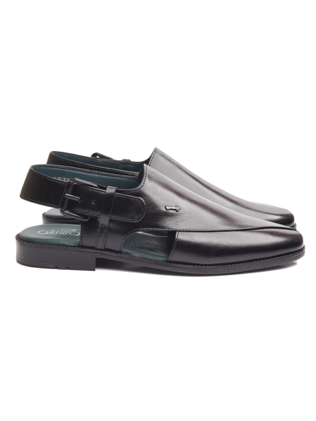 BLACK LEATHER PESHAWARI SANDALS | AL-MFW-HC-US-147-R1 - Image 3