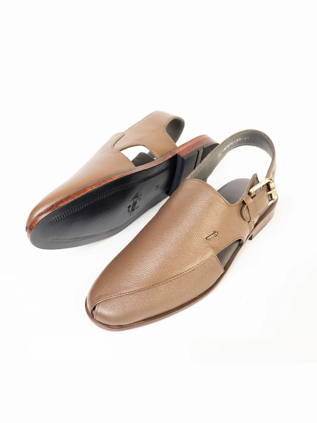 SAND LEATHER PESHAWARI SANDALS | AL-MFW-HC-US-155 - Image 2