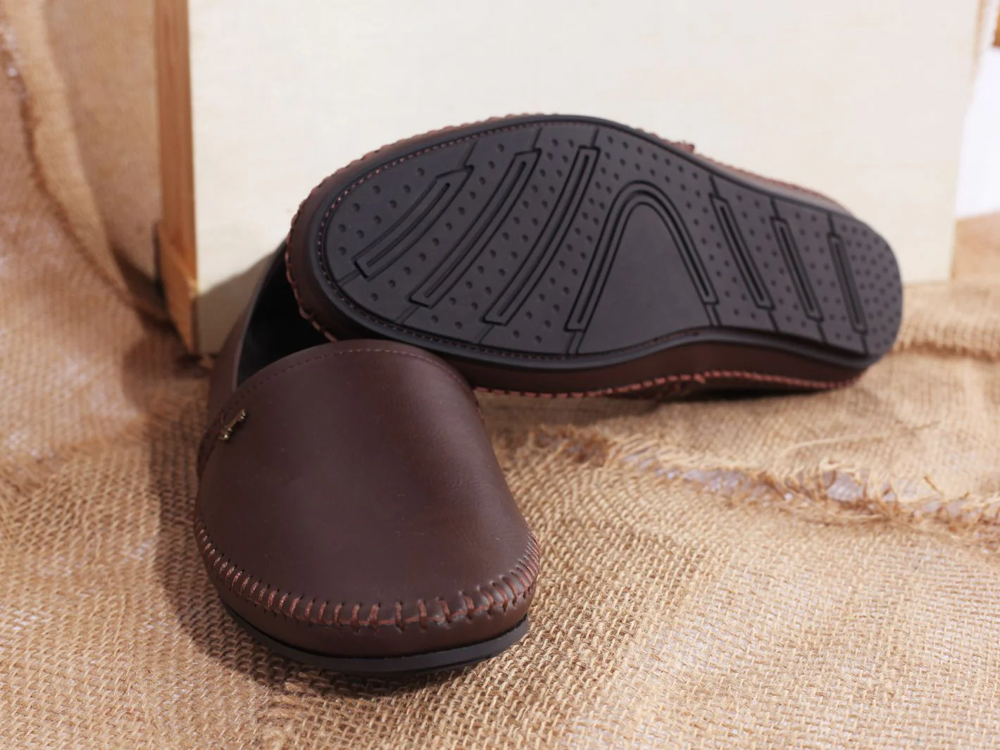 COFFEE LEATHER SHOES | AL-MSHO-US-012-R1-21 - Image 2