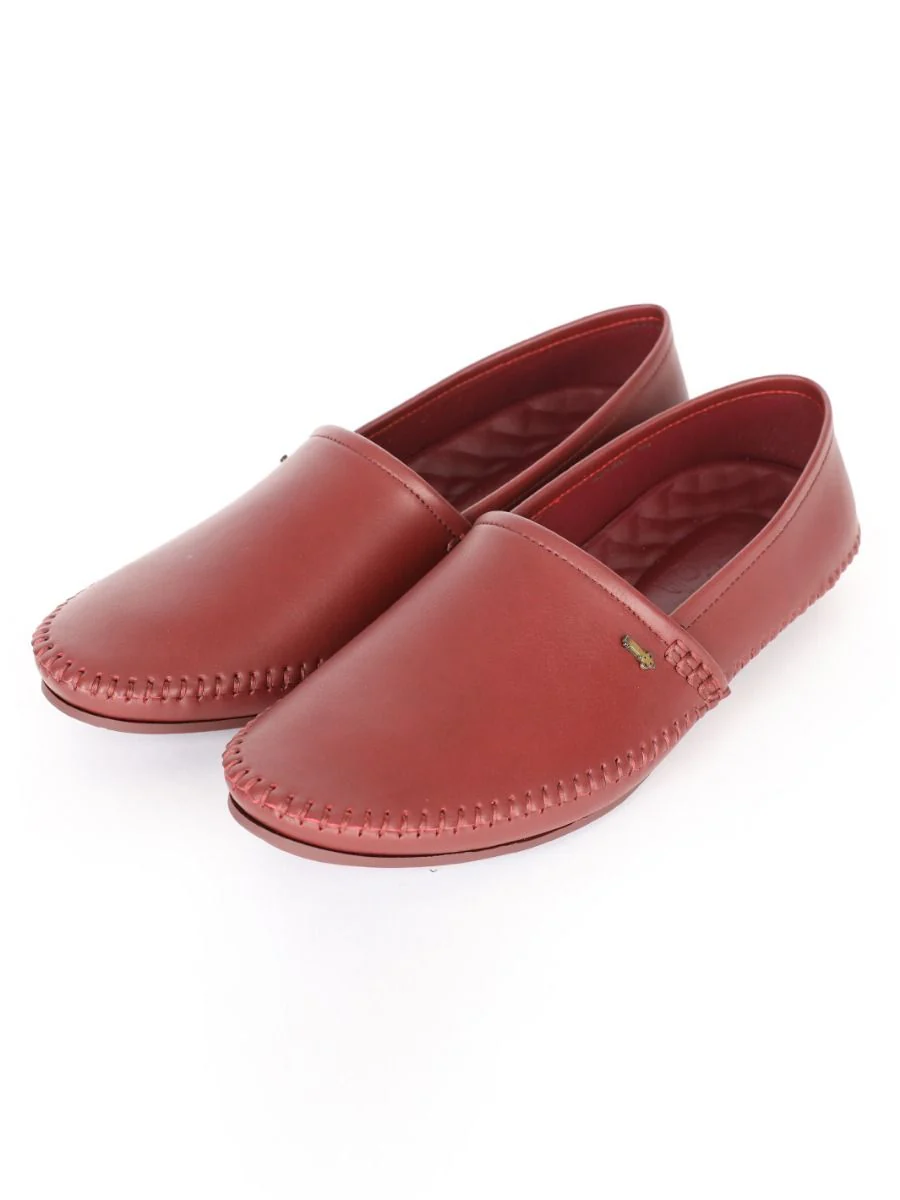 BLUISH RUST LEATHER SHOES | AL-MSHO-US-020-21 - Image 2