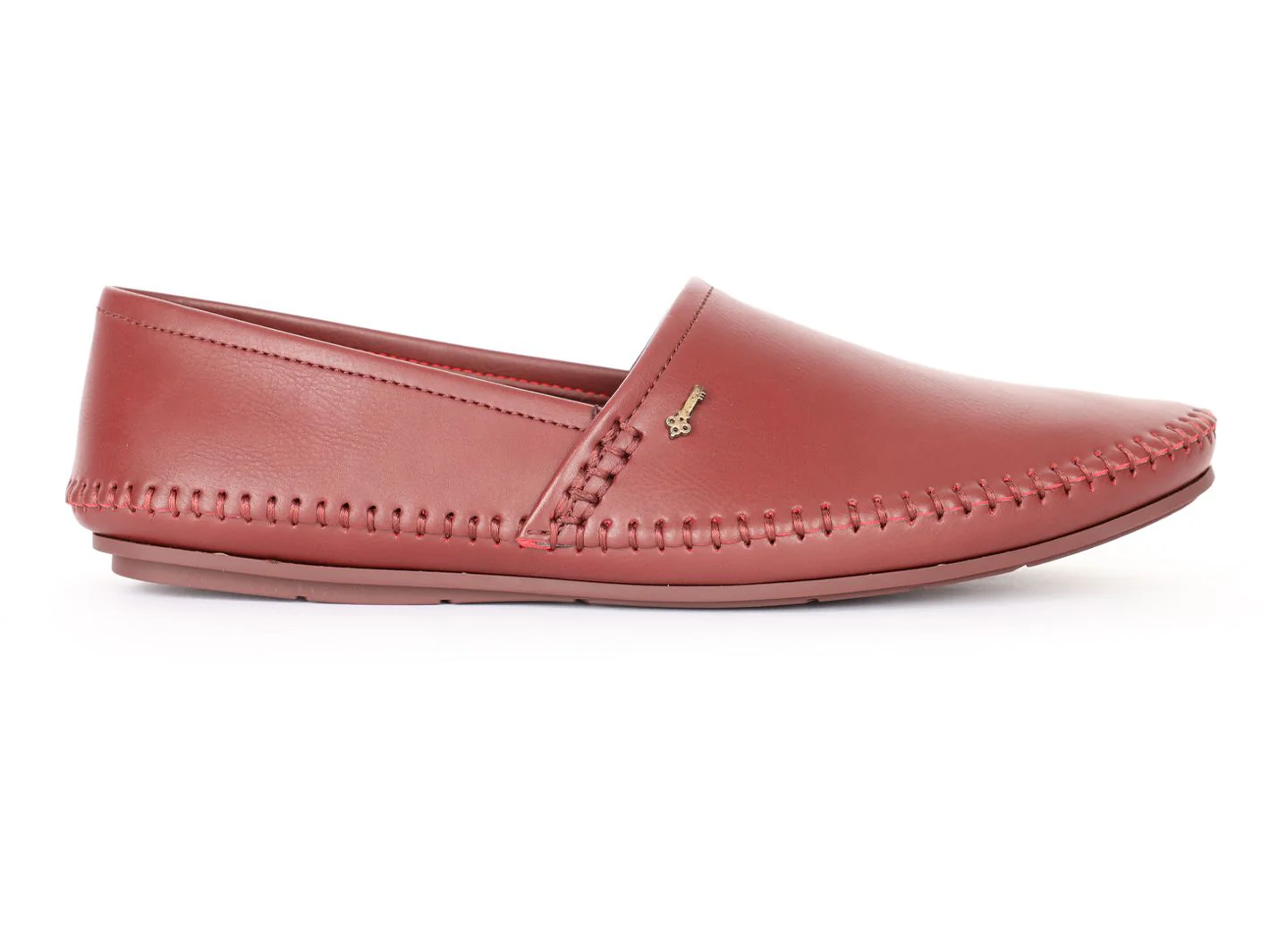 BLUISH RUST LEATHER SHOES | AL-MSHO-US-020-21 - Image 4