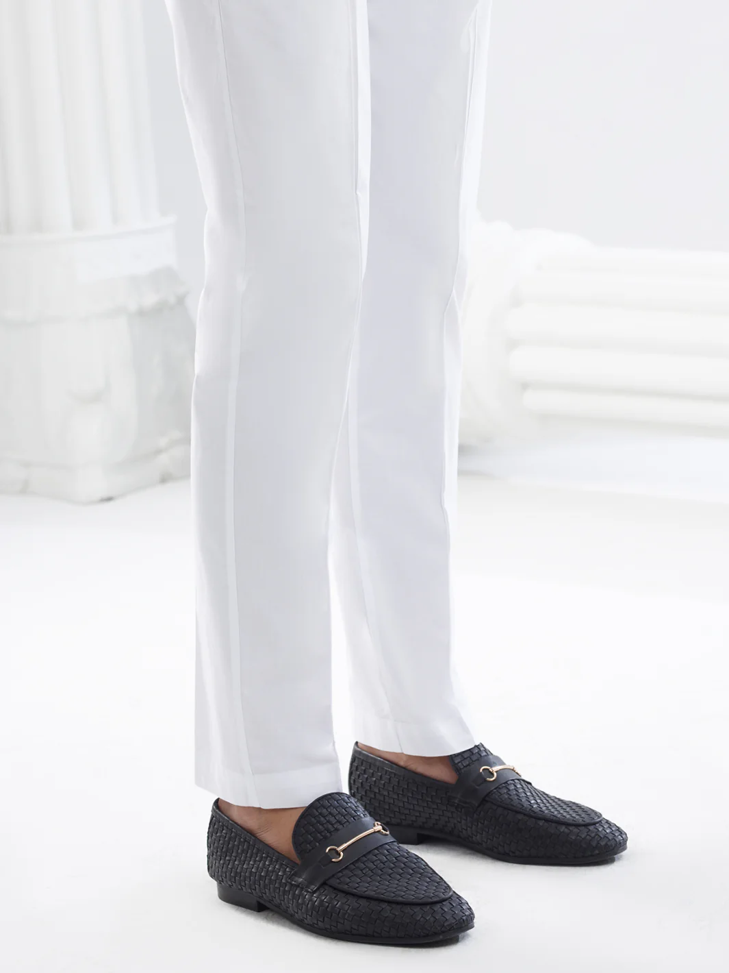 WHITE COTTON TROUSERS | AL-MTR-008W-R26/JJ-8775-A2 - Image 2