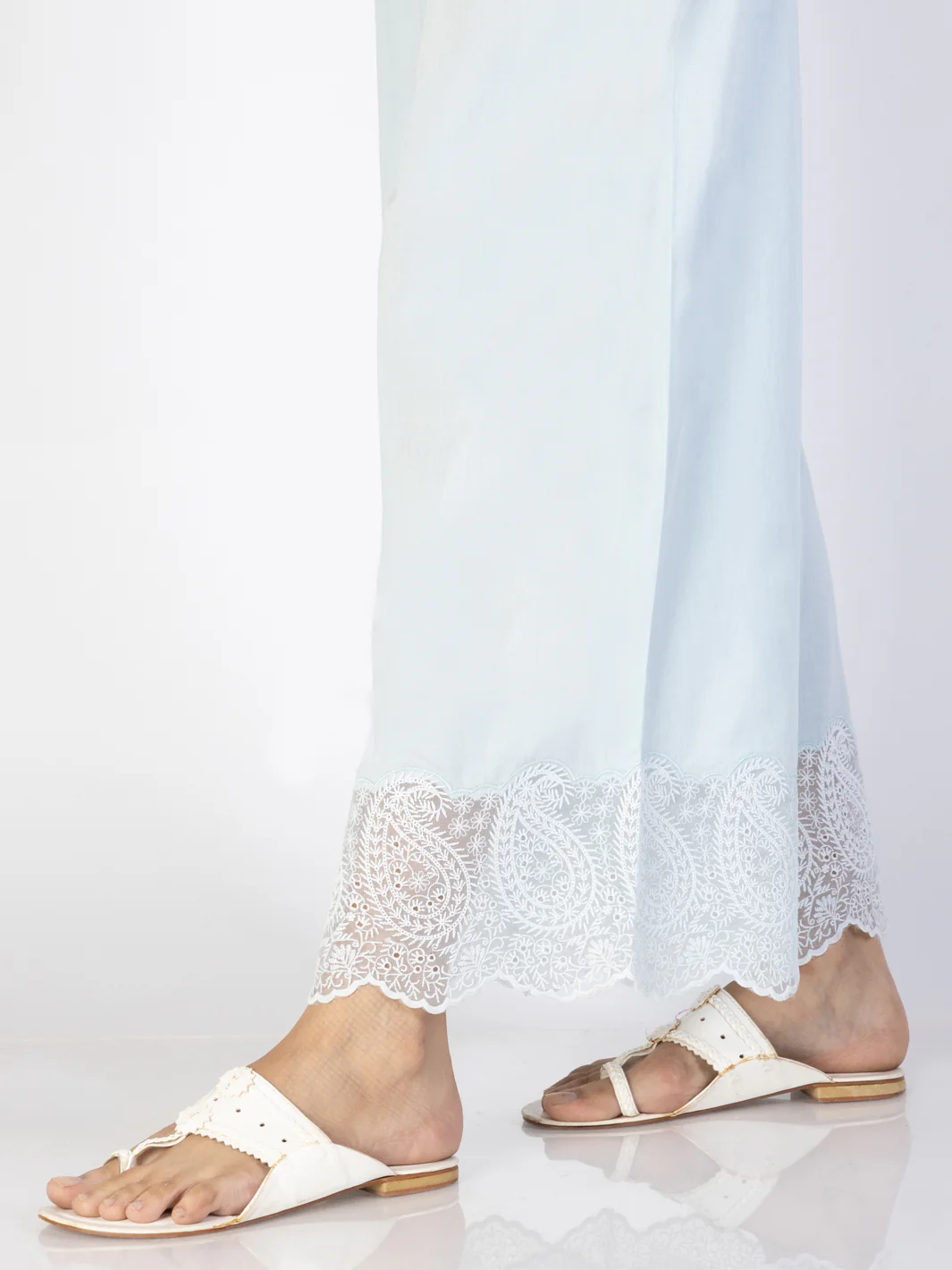 SKY BLUE CAMBRIC TROUSERS | AL-T-697/LK-885A - Image 2