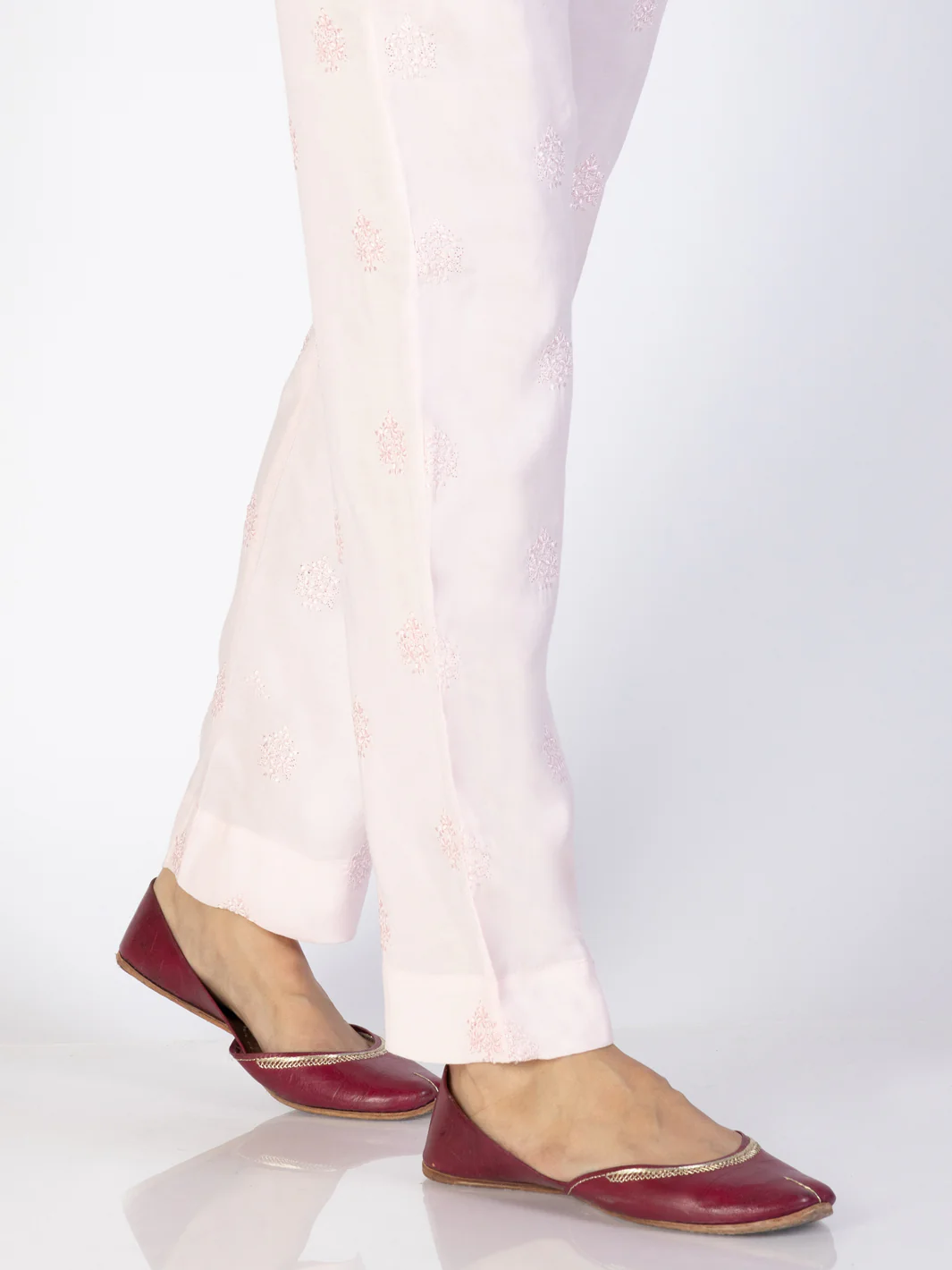 LIGHT PINK VISCOSE TROUSERS | AL-T-701/AM-2046A - Image 3