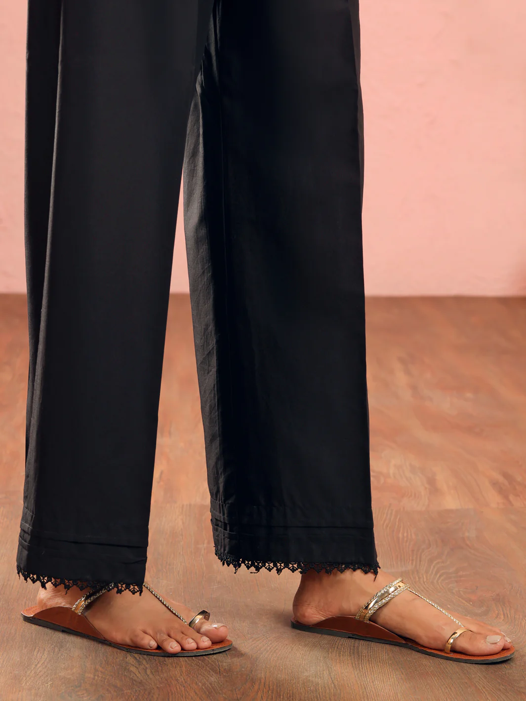 BLACK CAMBRIC TROUSERS | AL-T-724/SPT - Image 2