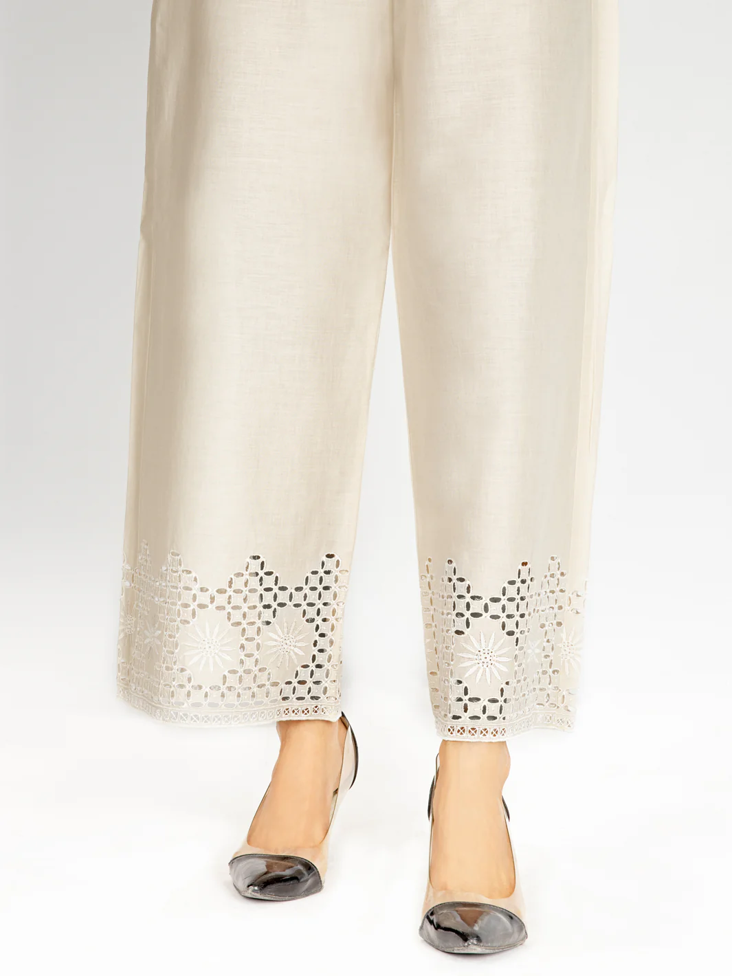 BEIGE LAWN TROUSERS | AL-T-US-516A/AWP-354SH - Image 2