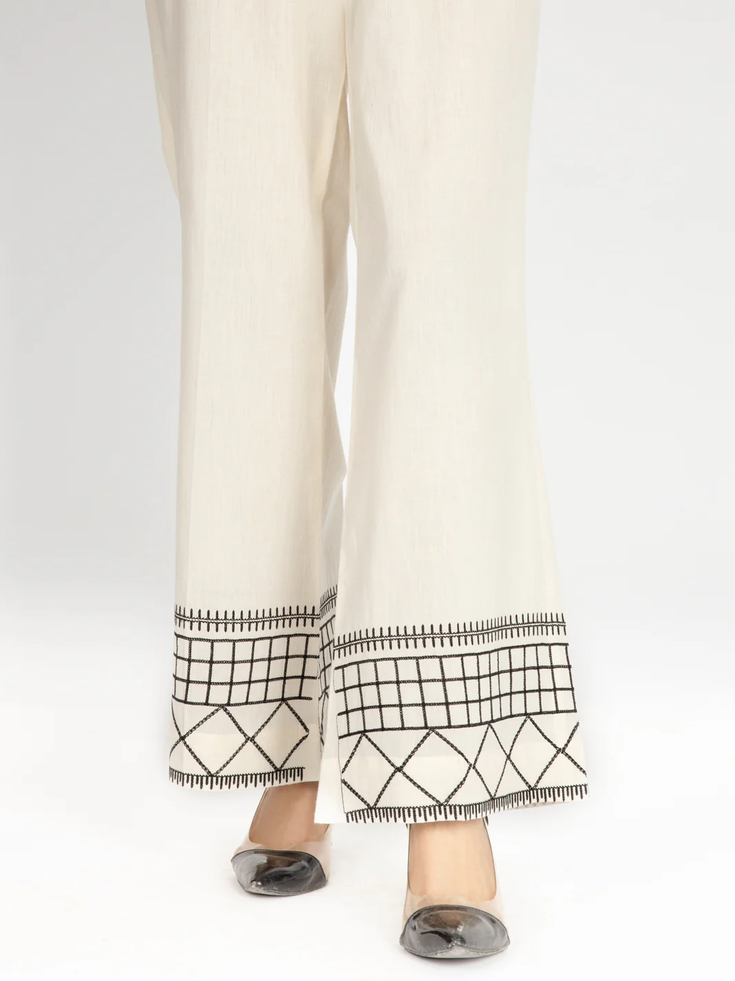 WHITE LAWN TROUSERS | AL-T-US-527/ALP-1094SH - Image 2
