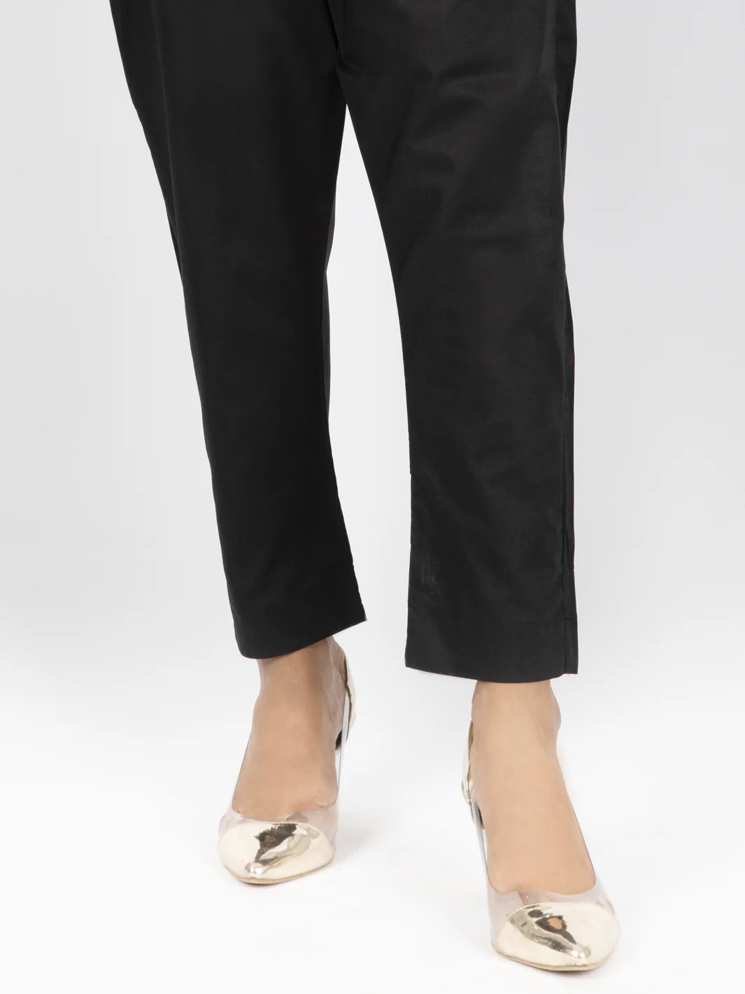 BLACK LAWN TROUSERS | AL-T-US-539/ALP-1185 SH - Image 2