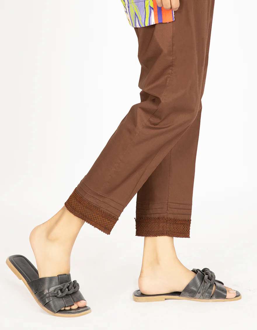 BROWN LAWN TROUSERS | AL-T-US-542/ALP-1164 SH - Image 2
