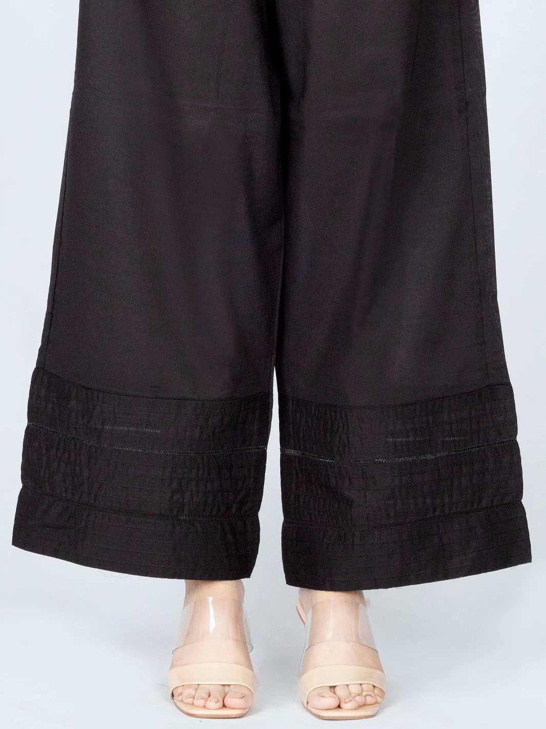 BLACK LAWN TROUSERS | AL-T-US-569/FB-559A - Image 2